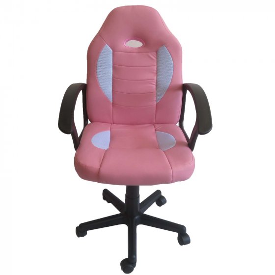 Schreibtischstuhl Junior höhenverstellbar ergonomischer Drehstuhl Pink 