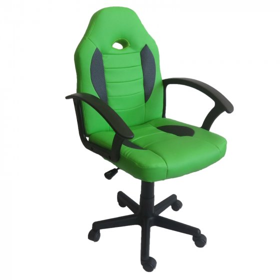 Schreibtischstuhl Junior höhenverstellbar ergonomischer Drehstuhl Grün 