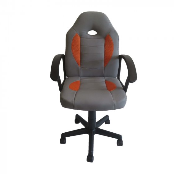 Schreibtischstuhl höhenverstellbar Daytona Junior Grau-Orange 