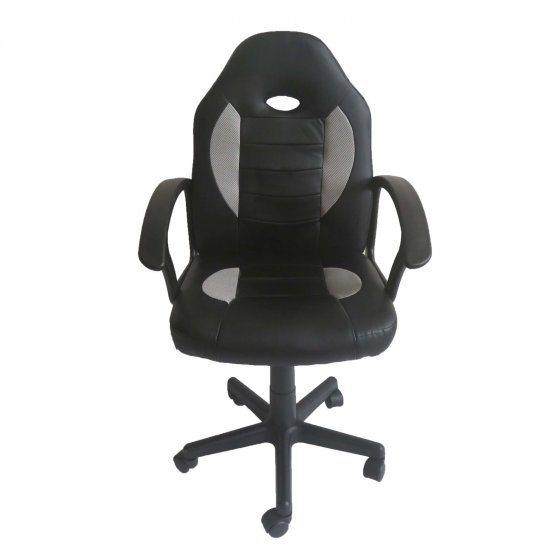 Schreibtischstuhl höhenverstellbar Daytona Junior Schwarz-Grau 