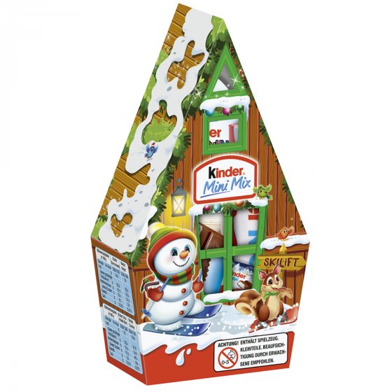 Kinder Mini Mix Weihnachtshäuschen mit 5 Leckereien von kinder 76g 