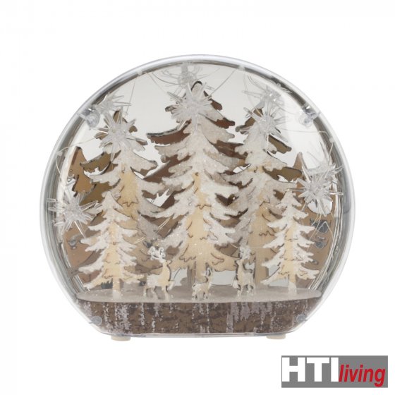 Weihnachtsdeko Kuppel, LED Wald 