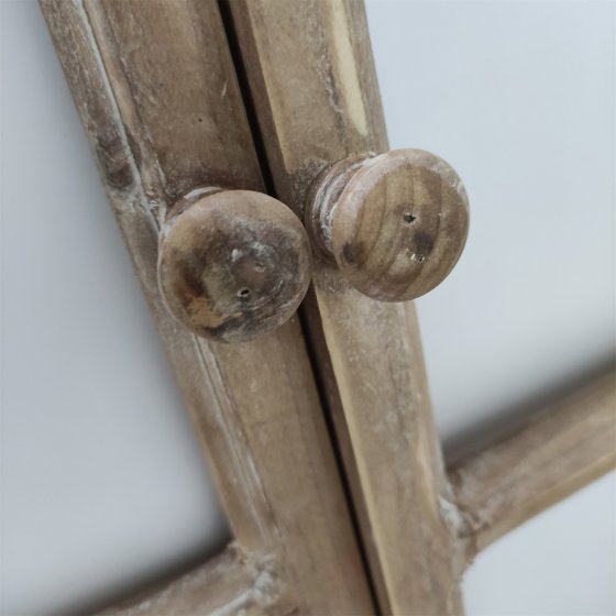 Dekofenster mit Spiegel Braun 