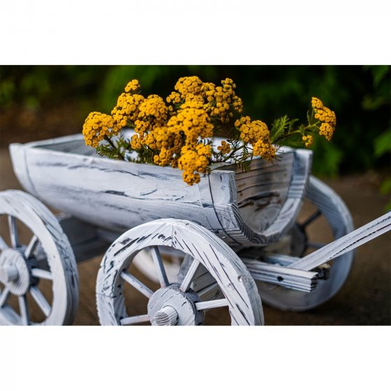 Holzhandwagen Weiß Rustikal Sommerset 