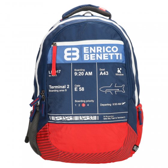 Rucksack Laptoptasche Blau-Rot