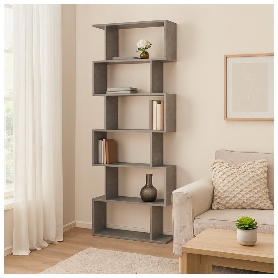 Regal 70x189 Thekla Beton 