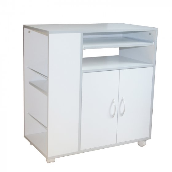 Küchenschrank Thekla Weiß/Silber 