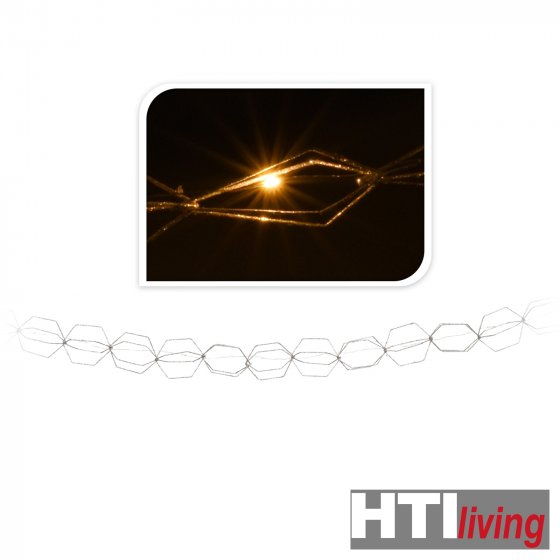 Girlande, LED, Metall 190 cm