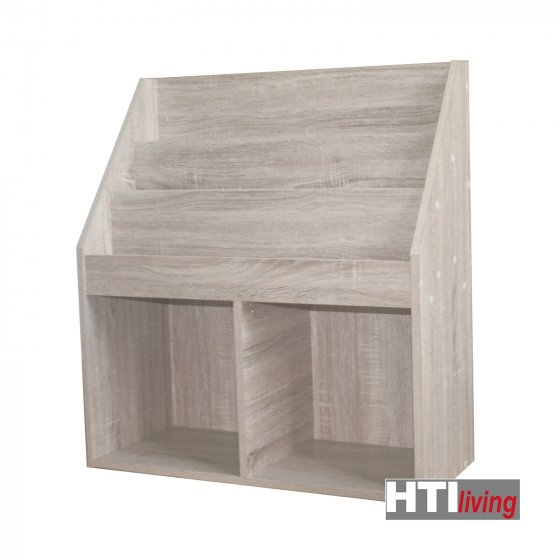 Kinderregal Aufbewahrungsregal mit 5 Fächern Bücherregal für Kinderzimmer Sonoma 