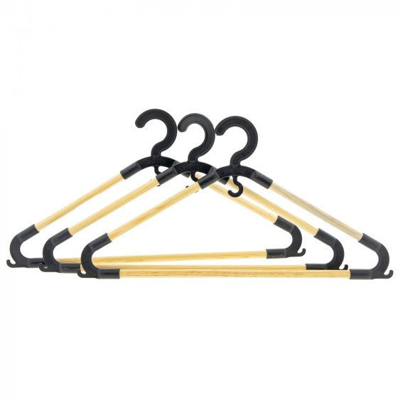 Kleiderbügel 6er Set Holz/Kunststoff 