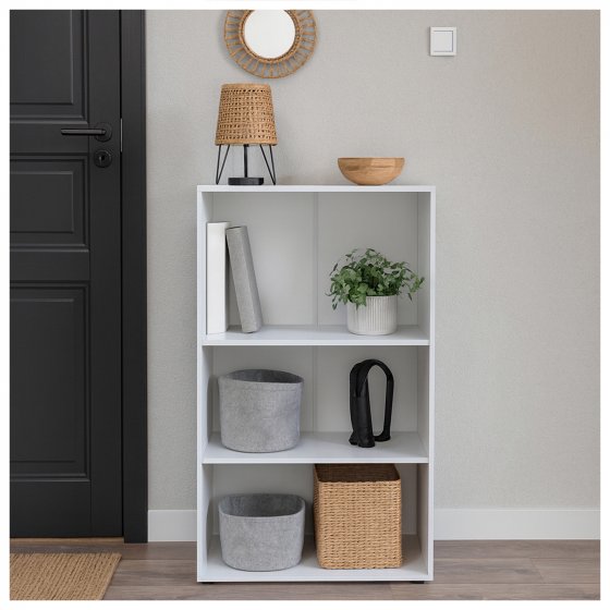 Standregal Nina mit 3 Fächern Weiß 