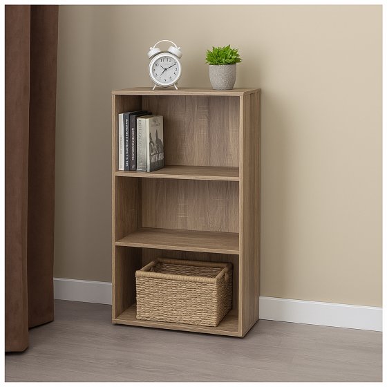 Standregal Nina mit 3 Fächern Sonoma 