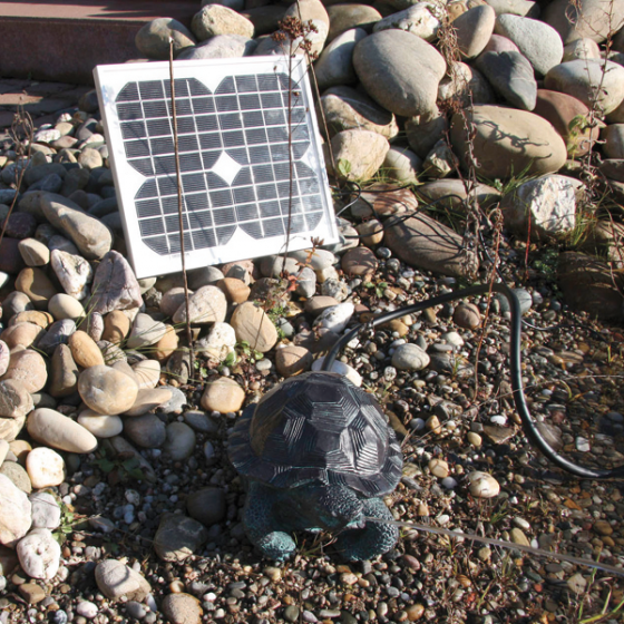 Wasserspeiende Solar-Schildkröte 