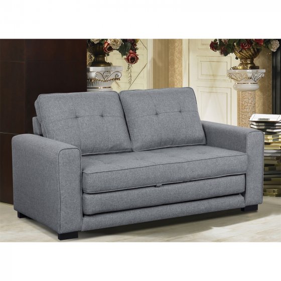 Zweisitzer mit Schlaffunktion Hellgrau Azaria 