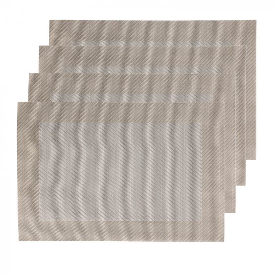 Platzset 4er Set, Creme/Beige Polyester 