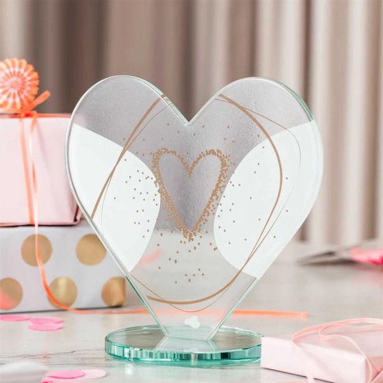 Deko Herz Glas EMOZIONE Herz 