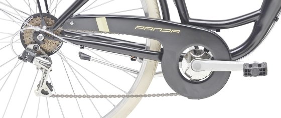 Cityfahrrad 26 Zoll PANDA Schwarz 