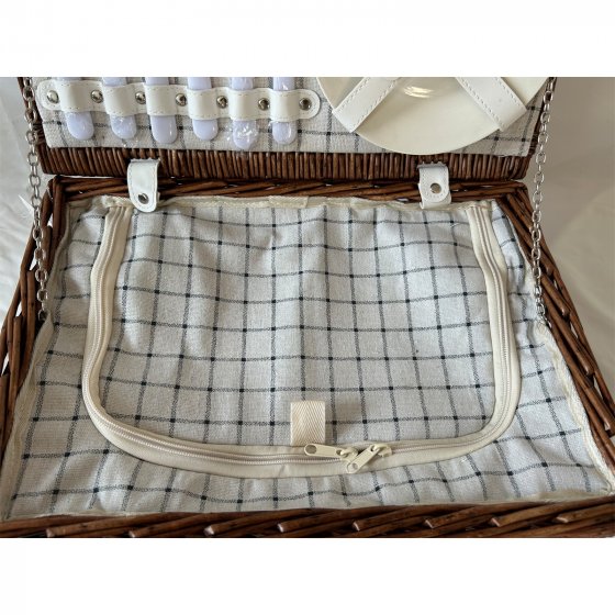 Picknickkorb für 2 Personen Finie Braun 