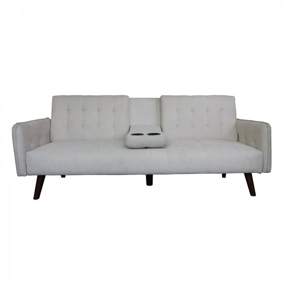 Sofa mit Knopfsteppung Elouisa Grau 
