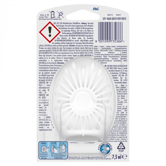 Febreze Bad Lufterfrischer Vanille 1 Stück, 7,5ml 