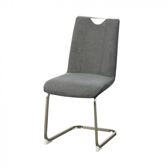 Schwingstuhl Antikanthrazit/Grau 2er Set Emrys 