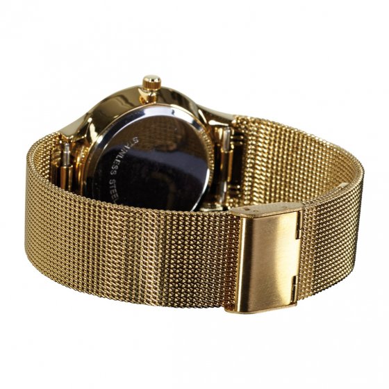 Flache Solar-Armbanduhr „Gold” 