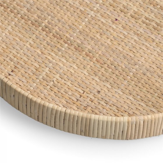 Dekotablett Rattan rund 