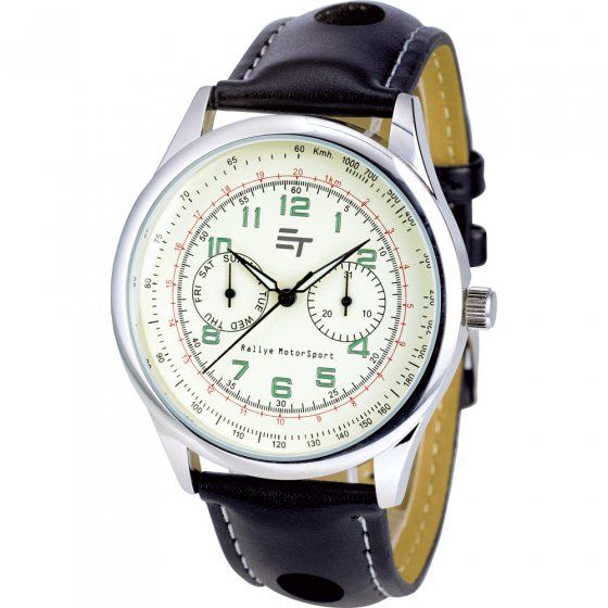 Ihr Geschenk: Sportive Rallye-Uhr