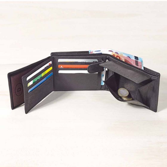 RFID Büffelleder-Geldbörse 