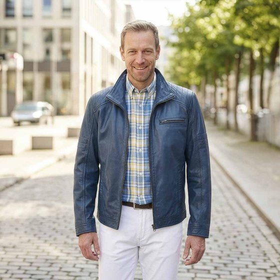Modische Lederjacke 