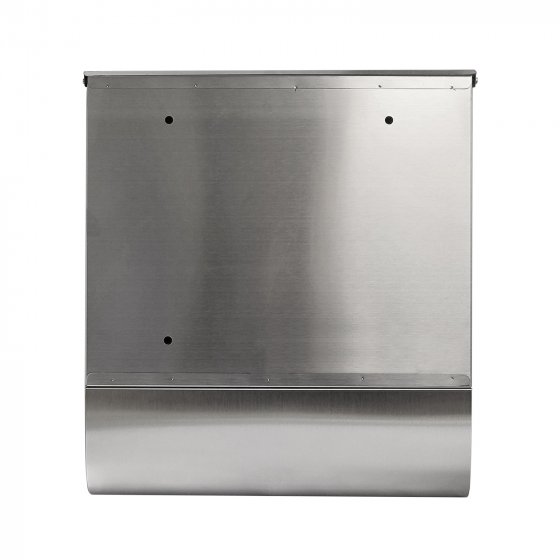 Briefkasten Amin Edelstahl mit Zeitungsrolle 