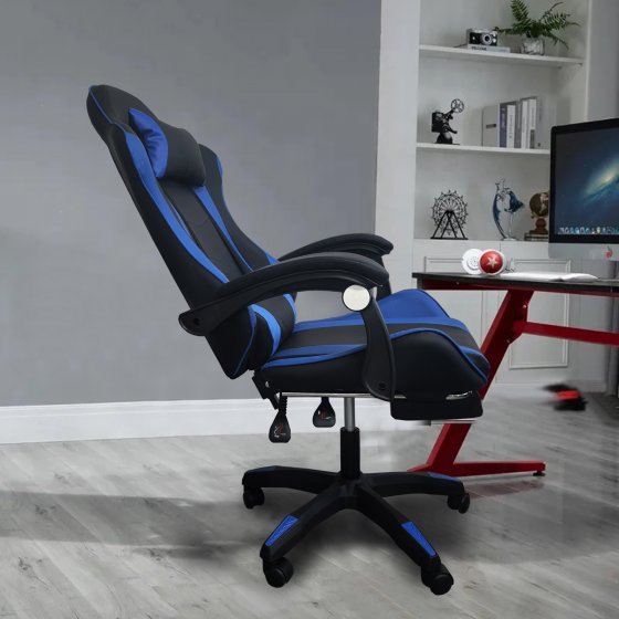 Schreibtischstuhl Krit Relax Schwarz-Blau 