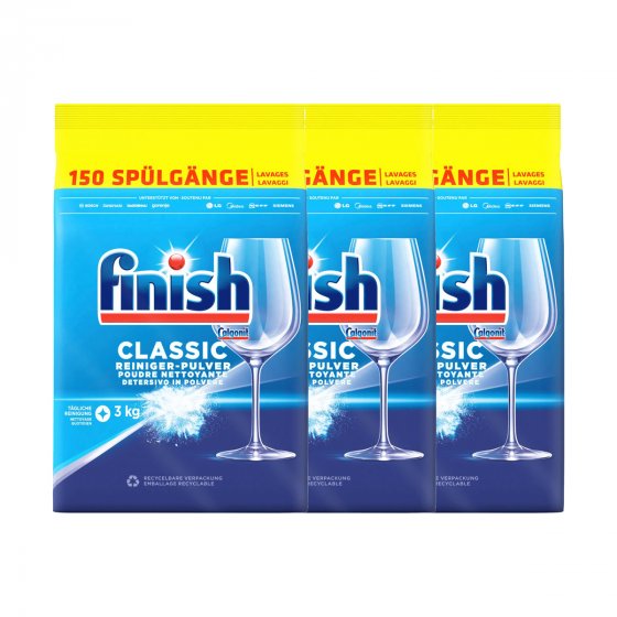 Finish Classic Power Pulver Geschirrreiniger Pulver 3000g 3er Pack 