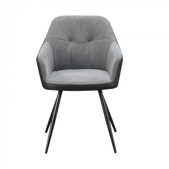 Esszimmerstuhl 4er Set Anthrazit/Grau Joschka 