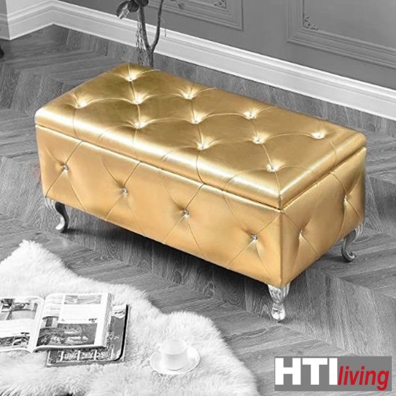 Sitzbank mit Stauraum Maribella Gold