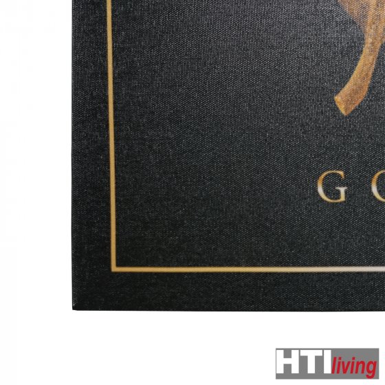 Wandbilder 3er-Set Schwarz Gold