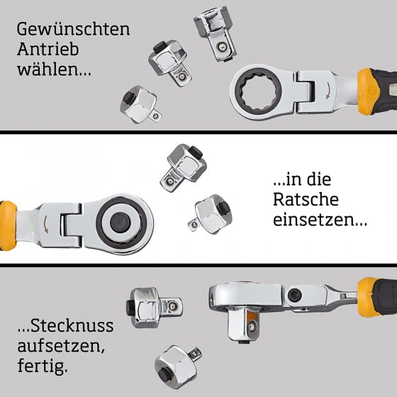 Verstellbares Ratschenschlüsselset 