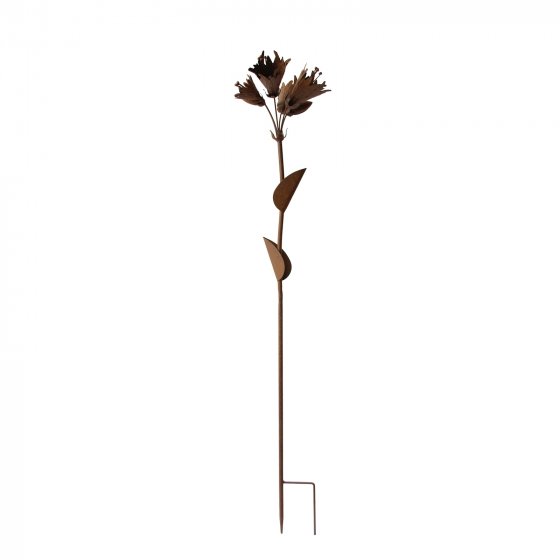 Blumenstecker Rostoptik Blüten Celia 