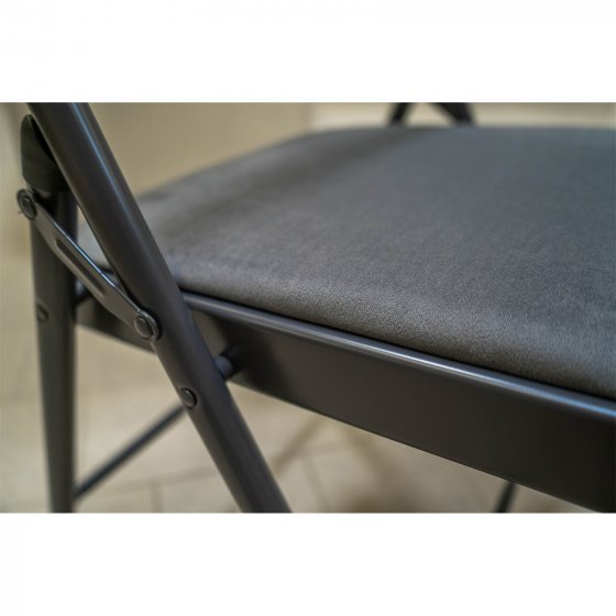 Klappstuhl 4er Set Grau 