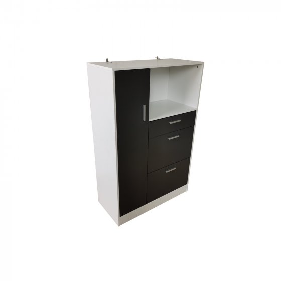 Küchenschrank Weiß-Grau Blanca L