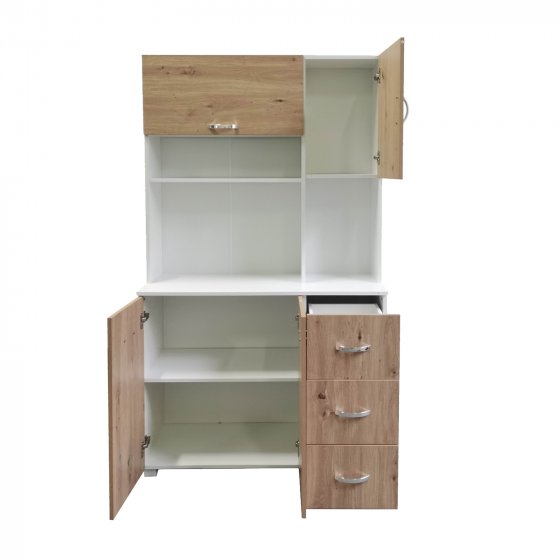 Küchenschrank Weiß Artisaneiche Blanca 