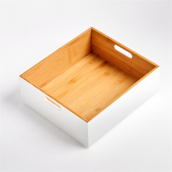 Aufbewahrungskiste Weiß 30 x 27 x 10,5 cm