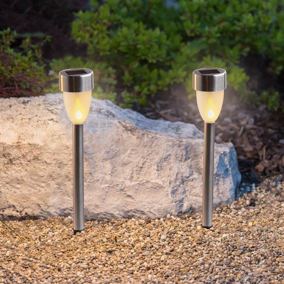Solar-Flammenleuchtenset 5er-Set
