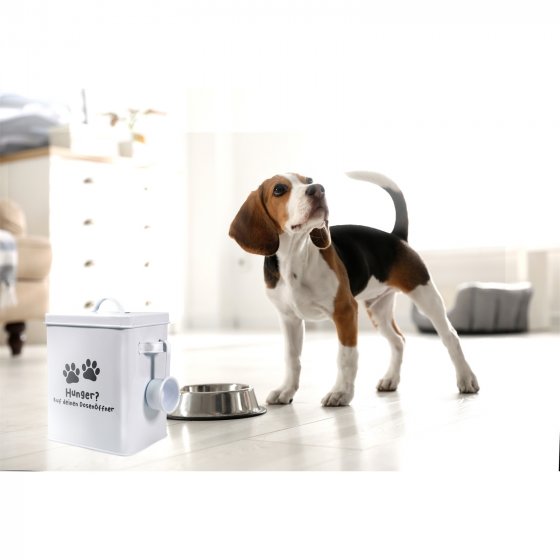 Vorratsdose Tierfutter mit Dosierlöffel Landhaus 