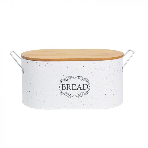 Brotkasten Vorratsdosen 4er-Set Landhaus Weiß 