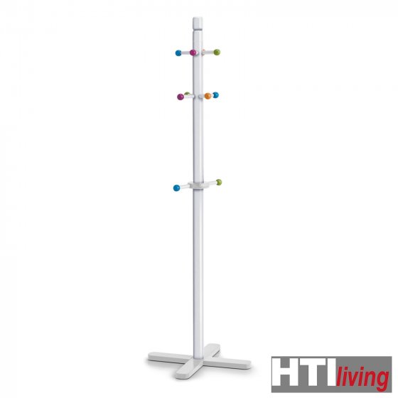 Kleiderständer für Kinderzimmer Garderobenständer aus Holz, 124 cm hoch 