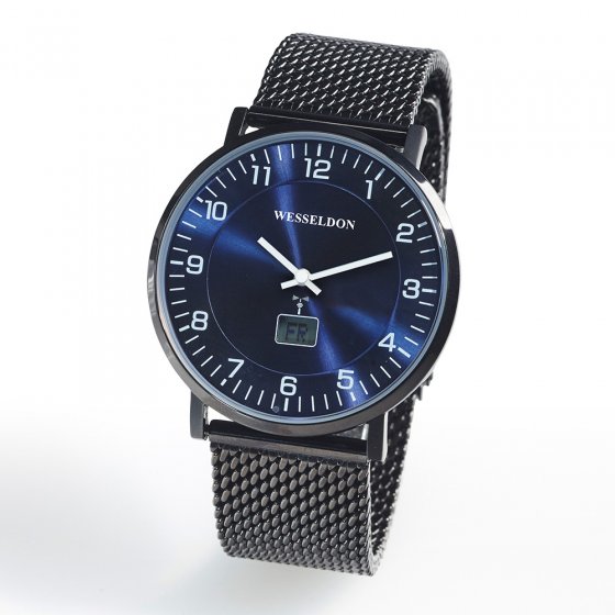 Funk-Armbanduhr „Black  &  Blue“ 