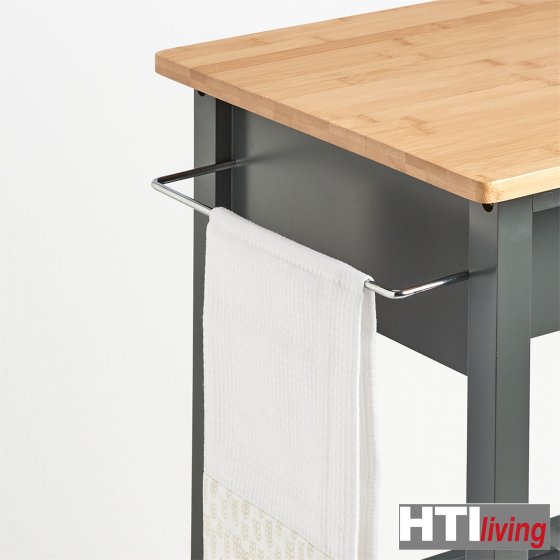 Küchenrollwagen MDF/Bambus 