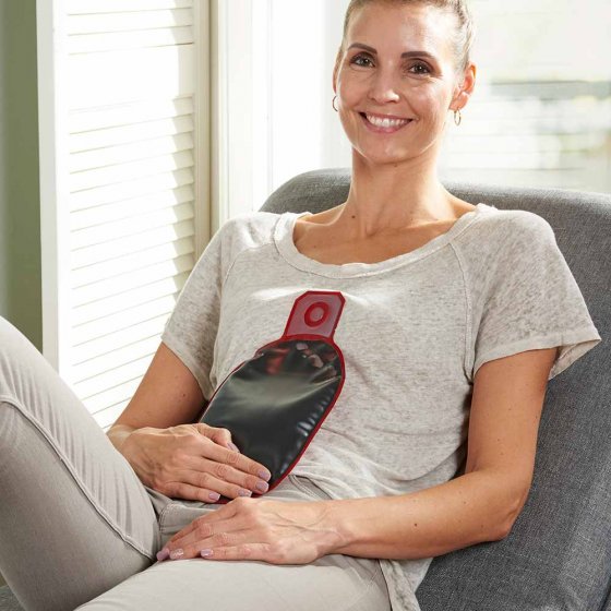 Velours-Moorkissen-Wärmflasche 