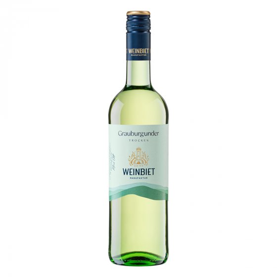Weinbiet Grauburgunder trockener Weißwein mit dezenter Säure 750ml 